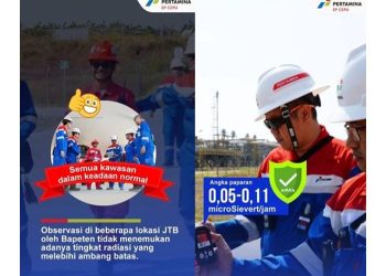 Bapetan: Lapangan Unitisasi Gas JTB Bojonegoro Bebas Paparan Radiasi