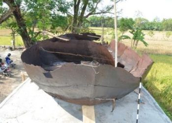 Perahu Besi Kuno di Bojonegoro, Dipercaya Peninggalan Dampo Awang